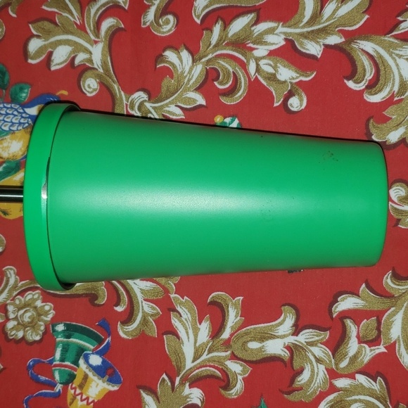 2014 Starbucks Matte Kelly Green Stainless Cold Cup 16oz Double Wall Tumbler - Picture 2 of 7